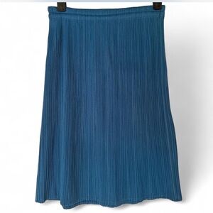 Issey Miyake Pleats Please blue skirt